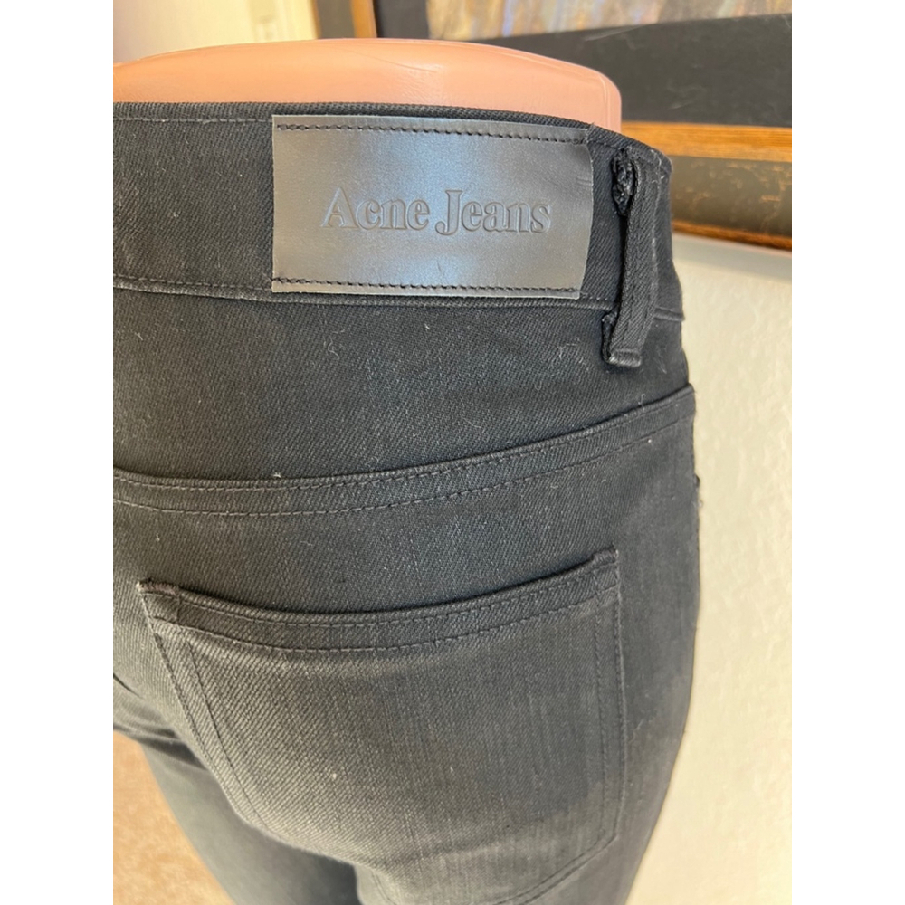 Women's Acne Jeans Pants, Size 4 Black